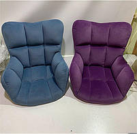 Лаунж крісло Oliver 4BK-Base пурпуровий В-1013 велюр чорна квадратна ніжка опора, з регулюванням висоти, фото 4