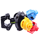 Форсунка потрійна трубна 25 PRO LINE Агропласт AP0-100/G0925 Agroplast, фото 4