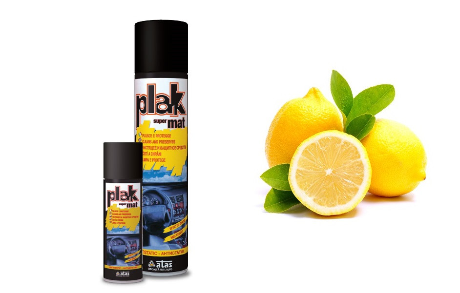 Поліроль для пластику матова ATAS PLAK SUPERMAT Лимон 200 мл, фото 1