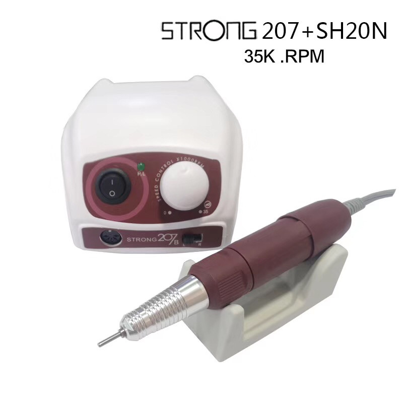 Професійний фрезер STRONG 207 для манікюру на 35тис.об потужністю 65Вт.