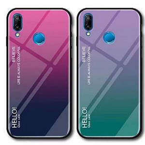 TPU+Glass чохол Gradient HELLO для Xiaomi Redmi 7