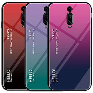 TPU+Glass чохол Gradient HELLO для Xiaomi Redmi K20 / K20 Pro / Mi9T / Mi9T Pro