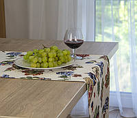 Ранер з іспанського гобелену для квадратного чи прямокутного столу Виноградна лоза декоративна доріжка