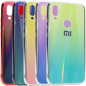 TPU+Glass чохол Gradient Aurora з лого для Xiaomi Redmi 7