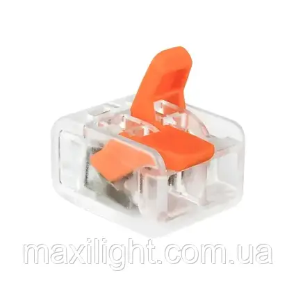Клема швидкого монтажу Biom WT-462 2 входи 32А 400В 0.14-4mm2, фото 1