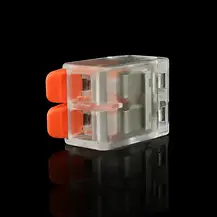 Клема швидкого монтажу Biom WT-462 2 входи 32А 400В 0.14-4mm2, фото 6