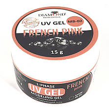 Однофазний гель Diamond French Pink, 15 мл