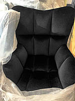 Лаунж крісло Oliver 4CH-Base чорний В-1011 хромована квадратна опора, з регулюванням висоти, фото 4