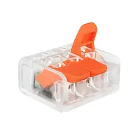 Клема швидкого монтажу Biom WT-463 3 входи 32А 400В 0.14-4mm2