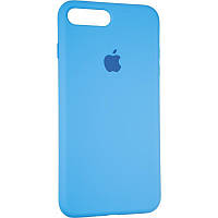 Чехол Fiji Silicone Case для Apple iPhone 8 Plus бампер накладка Full Soft Marine Blue