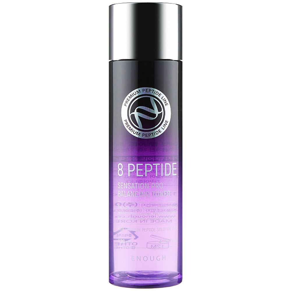 Антивіковий тонер для обличчя з пептидами Enough 8 Peptide Sensation Pro Balancing Toner 130 мл, фото 1