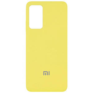 Чохол Silicone Cover Full Protective (AA) для Xiaomi Redmi Note Pro 10 / 10 Pro Max Жовтий / Yellow