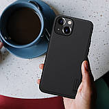 Захисний чохол Nillkin для Apple iPhone 13 mini (Super Frosted Shield Pro) Black Чорний, фото 6