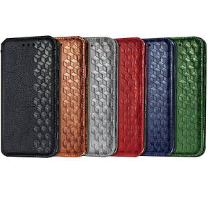 Шкіряний чохол книжка GETMAN Cubic (PU) для Xiaomi Redmi 9