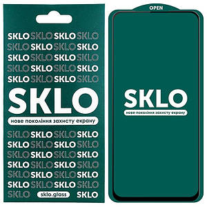 Захисне скло SKLO 5D (full glue) для Xiaomi Redmi Note 9 / Redmi 10X / Note 9T / Note 9 5G
