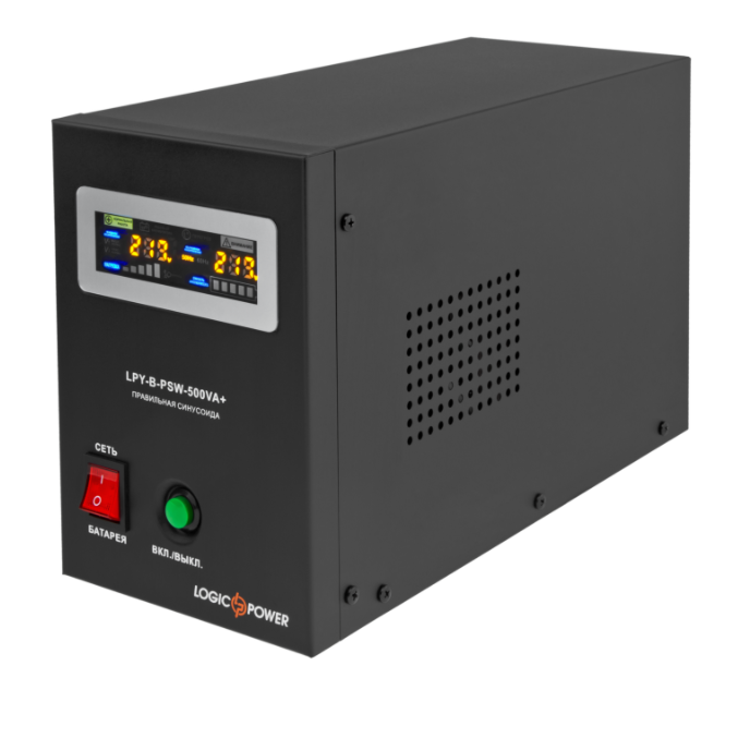 ИБП LogicPower LPY-B-PSW-500VA+ (350Вт) 5A/10A, фото 1