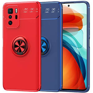TPU чехол Deen ColorRing під магнітний тримач (opp) для Xiaomi Redmi Note 10 5G / Poco M3 Pro