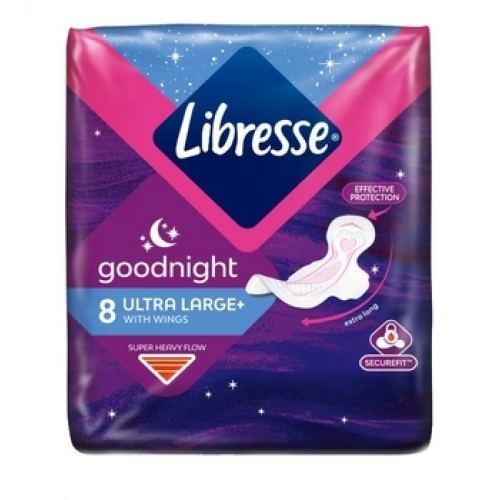 Гігієнічні прокладки Libresse Ultra Goodnight Large + 8  шт.