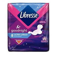 Гігієнічні прокладки Libresse Ultra Goodnight Large + 8 шт.