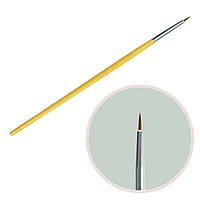 Кисть для рисования 7мм деревянная ручка KR-03 кисточки для рисования кисточки для моделирования маникюрные