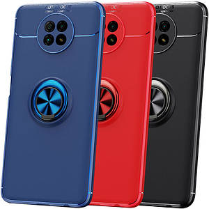 TPU чехол Deen ColorRing під магнітний тримач (opp) для Xiaomi Redmi Note 9 5G / Note 9T