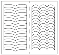 Наклейки трафарет для французского маникюра для дизайна ногтей. 23