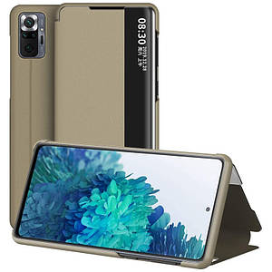 Чохол-книжка Smart View Cover для Xiaomi Redmi Note Pro 10 / 10 Pro Max Золотий