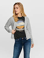 Кардиган ONLCAROL L/S CARDIGAN KNT NOOS 15196734-Light Grey Melange ONLY L Серый