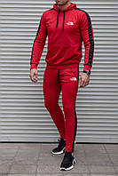 Тренировочный мужской летний споривный костюм The north face ,Красный