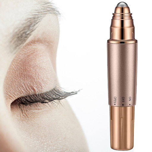 Електричний масажер для очей і губ роликовий для зняття зморщок, фото 1