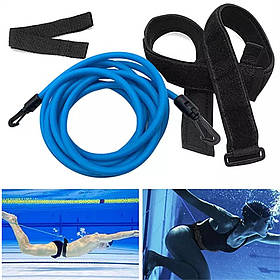 Еспандер гумка для тренувань з плавання Тренажер для плавання і ривка в басейні Тренувальні резинки 3 м