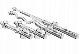 Набір з 4 грифів прямий + вигнутий + металеві гантельні грифи R_8214