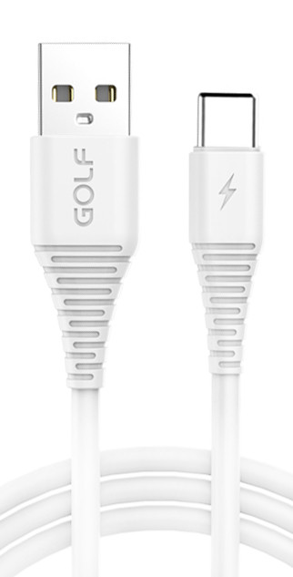 Кабель Golf USB — Type C GC-64T 3A 1 метр White (90742)