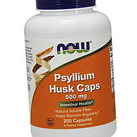 Псиллиум NOW Psyllium Husk Caps 500 mg 200 вегетарианских капсул