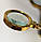 Кругла лупа з ручкою Magnifier 90 мм, лінза кратність x5 (Золотистий), фото 2