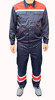Костюм модельний "Профі " синій з червоними вставками (Куртка + напівкомбінезон)