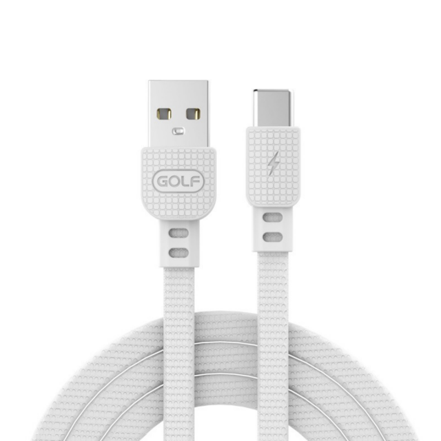 Кабель Golf USB Type C GC-66T 3A 1 метр White (90745)