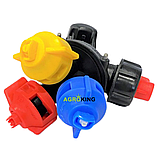 Форсунка потрійна трубна 22 PRO LINE Агропласт AP0-100/G0922 Agroplast, фото 5