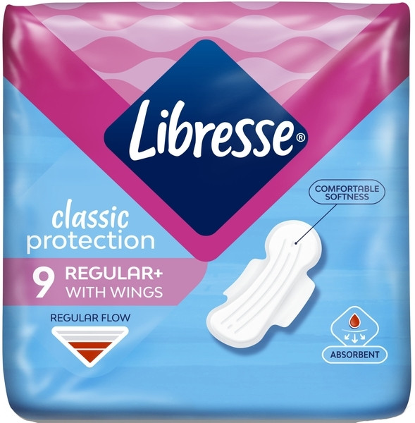 Гігієнічні прокладки Libresse Classic Protection Regular + 9  шт.