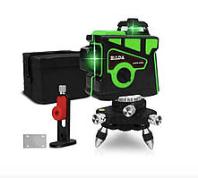 Лазерний рівень нівелір Hilda 3D 12 ліній зелений промінь . Відкалібрований