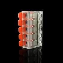 Клема швидкого монтажу Biom WT-465 5 входів 32А 400В 0.14-4mm2, фото 6