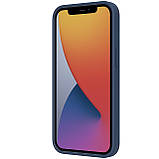 Силіконовий чохол Nillkin для Apple iPhone 13 Pro Max (CamShield Silky Silicone Case) Blue з захистом камери, фото 3