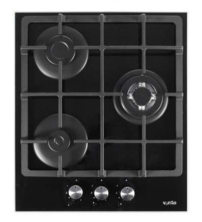 Газова варильна поверхня Ventolux HSF430-S3G CEST (BK) чорне скло