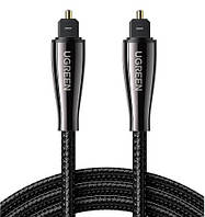 Аудио кабель UGREEN AV122 Toslink Optical Audio Cable 3m Black (70893) для четкого и качественного звука