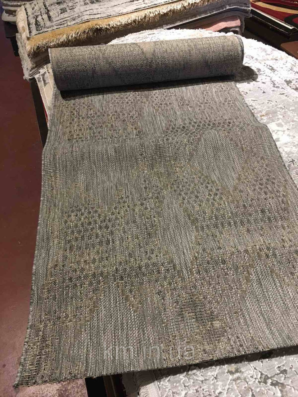 БЕЗВОРСОВА ДОРІЖКА SISAL ILLUSION OUTDOOR 118100 СІРИЙ, фото 1