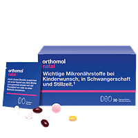 Витамины Ортомол Натал 30 дней (капсулы) для женщин до, во время и после беременности Германия Orthomol Natal