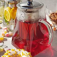 Чайник для заварки чая 950 мл Edenberg EB-19023 Чайник заварник стеклянный с нержавеющим ситом