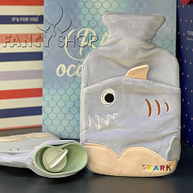 Грілка водяна дитяча в чохлі "Акула", Грелка детская водяная