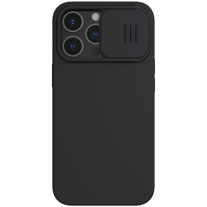Магнітний чохол Nillkin для Apple iPhone 13 Pro (CamShield Silky Magnetic Silicone) Black з захистом камери