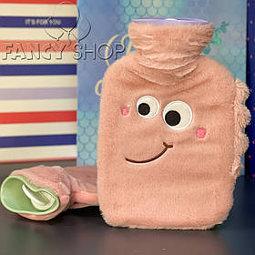 Грілка водяна дитяча в чохлі "Динозавр", рожева, Грелка детская водяная